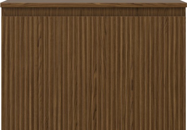 Mexen Rivel, koupelnová skříňka 70 cm s horní deskou, 1 zásuvka, drážkovaná, ořech, 91A20-07047-1-BFC86