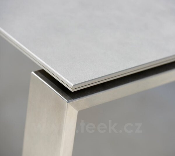 Cane-line Rám pro rozkládací jídelní stůl Edge, Cane-line, obdélníkový 210-330x100x74 cm, nerezová ocel, bez stolových desek