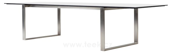 Cane-line Rám pro rozkládací jídelní stůl Edge, Cane-line, obdélníkový 210-330x100x74 cm, nerezová ocel, bez stolových desek