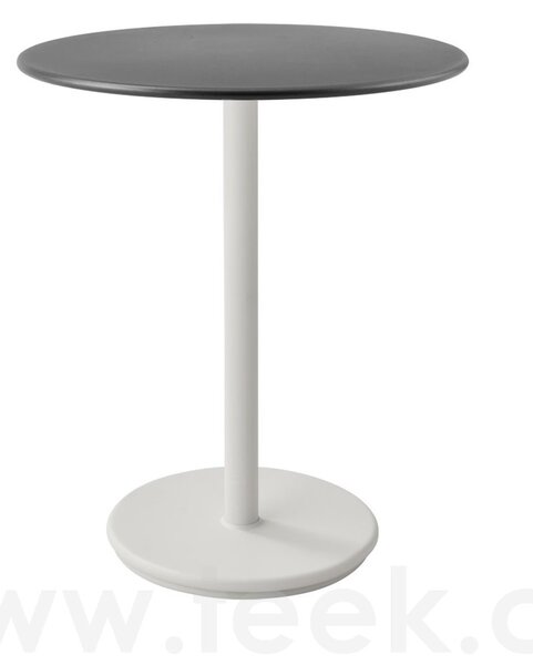 Cane-line Rám pro bistro stolek Go, Cane-line, kulatá základna 40x75 cm, hliník barva lava grey