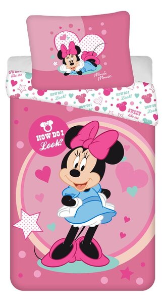 Dětské povlečení na jednolůžko z mikrovlákna 140x200 cm Minnie Sweet Like Me – Jerry Fabrics