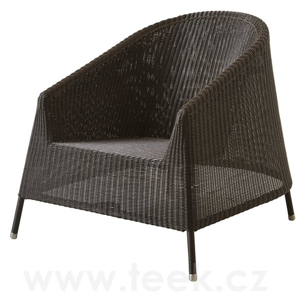 Cane-line Stohovatelné nízké křeslo Kingston, Cane-line, umělý ratan barva mocca, bez sedáku