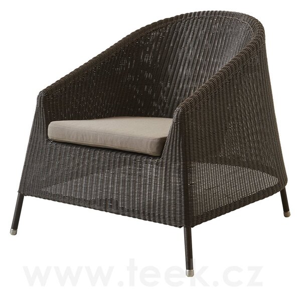 Cane-line Stohovatelné nízké křeslo Kingston, Cane-line, umělý ratan barva mocca, bez sedáku