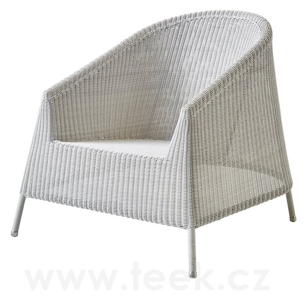 Cane-line Stohovatelné nízké křeslo Kingston, Cane-line, umělý ratan barva mocca, bez sedáku