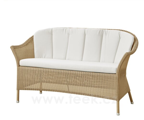 Cane-line Jídelní lavice/sofa Lansing, Cane-line, 145x65x85 cm, rám kov, výplet umělý ratan barva taupe