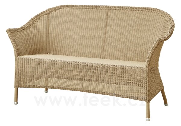 Cane-line Jídelní lavice/sofa Lansing, Cane-line, 145x65x85 cm, rám kov, výplet umělý ratan barva taupe