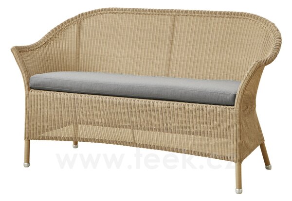 Cane-line Jídelní lavice/sofa Lansing, Cane-line, 145x65x85 cm, rám kov, výplet umělý ratan barva taupe