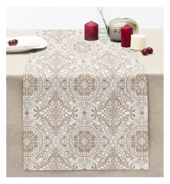Běhoun na stůl 40x130 cm Beige Mandala – Mila Home
