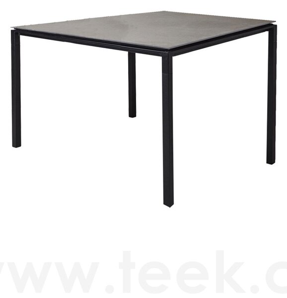 Cane-line Rám pro jídelní stůl Pure, Cane-line, čtvercový 100x100x73 cm, hliník barva lava grey