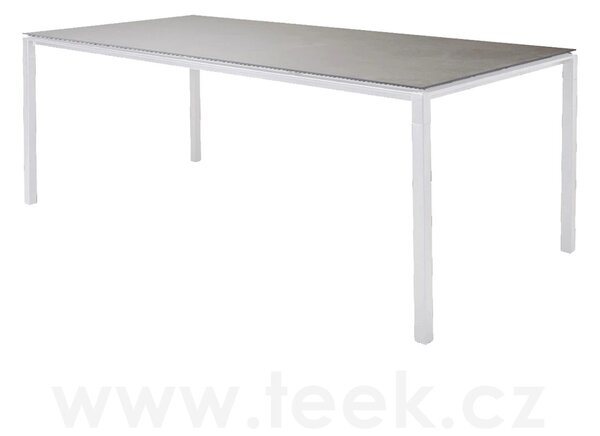 Cane-line Rám pro jídelní stůl Pure, Cane-line, obdélníkový 200x100x73 cm, hliník barva lava grey