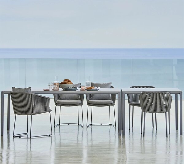 Cane-line Rám pro jídelní stůl Pure, Cane-line, obdélníkový 200x100x73 cm, hliník barva lava grey