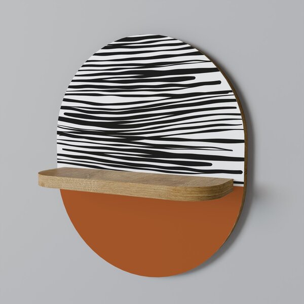 RADIANT ZEBRA Oválná police