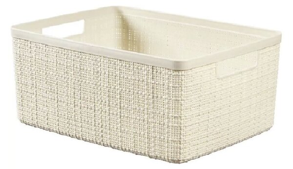 Curver JUTE 245371 Úložný koš 12 L, béžový CURVER