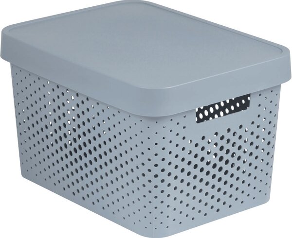Curver Infinity 229168 Box 17 L, šedý děrovaný CURVER