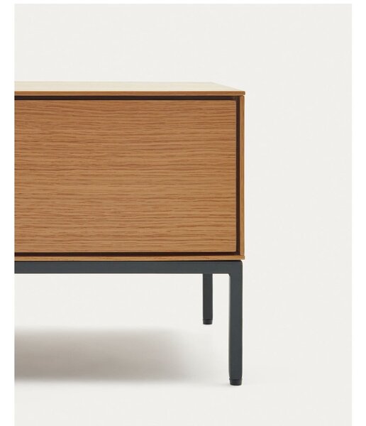 TV stolek v dekoru dubu v přírodní barvě 195x35 cm Vedrana – Kave Home