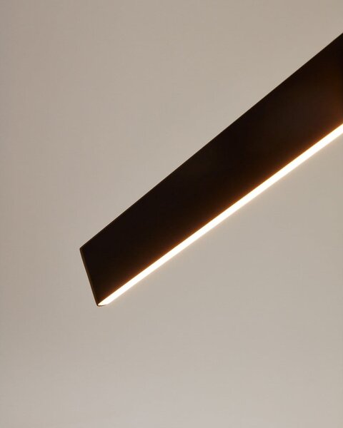 Matně černé LED stropní svítidlo 5.5x101 cm Boadella – Kave Home