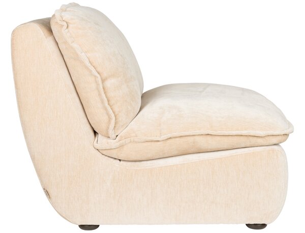 Béžové čalouněné lounge křeslo DUTCHBONE RADLEY
