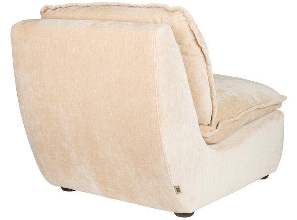 Béžové čalouněné lounge křeslo DUTCHBONE RADLEY