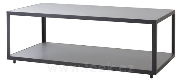 Cane-line Rám pro konferenční stolek Level, Cane-line, obdélníkový 122x62x42 cm, hliník barva lava grey