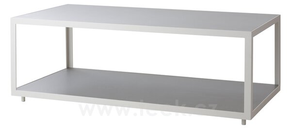 Cane-line Rám pro konferenční stolek Level, Cane-line, obdélníkový 122x62x42 cm, hliník barva lava grey