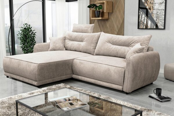 ROHOVÁ SEDAČKA, textil, béžová MID.YOU - Sedací soupravy, Online Only