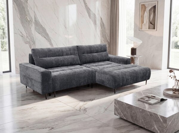 ROHOVÁ SEDAČKA, textil, šedá MID.YOU - Sedací soupravy, Online Only