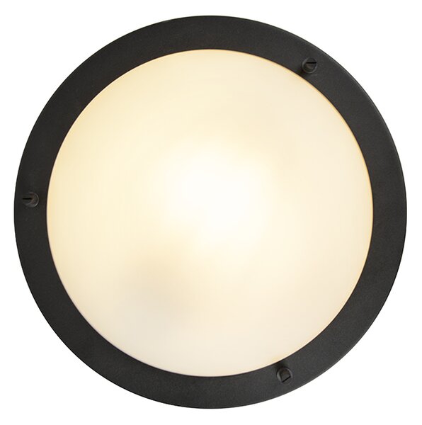 Moderní nástěnné svítidlo černé 31 cm IP44 - Yuma