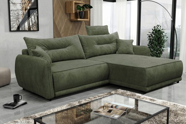 ROHOVÁ SEDAČKA, textil, zelená MID.YOU - Sedací soupravy, Online Only