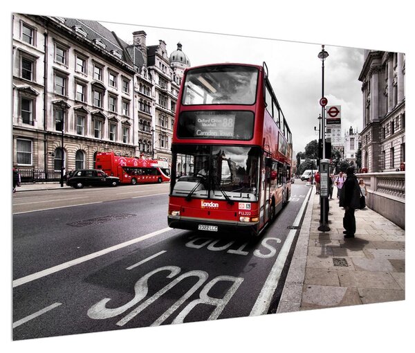 Obraz londýnského autobusu (120x80 cm)