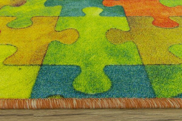 Koberec Puzzle vícebarevný