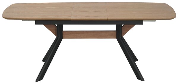 JÍDELNÍ STŮL, přírodní barvy, černá, 160-200/95/76 cm Livetastic - Jídelní stoly, Online Only