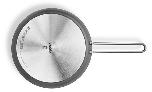 Eva Trio Grey Line Ceramic Pánev 28 cm, silnostěnná slitina, bez PFAS, keramický povrch Slip-Let, do 400 °C, na indukci, Eva Solo