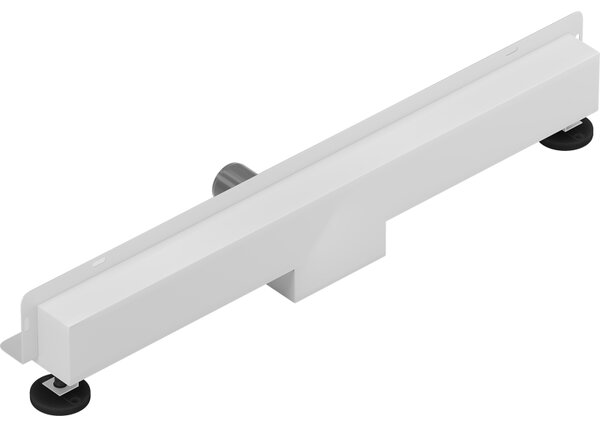Mexen Flat Wall, sprchový žlab na zeď 2v1, 50 cm, bílá, 1230050