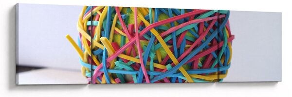Obraz gumiček (170x50 cm)