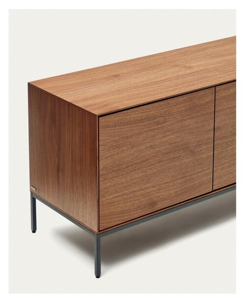TV stolek v dekoru ořechu v přírodní barvě 195x55 cm Vedrana – Kave Home