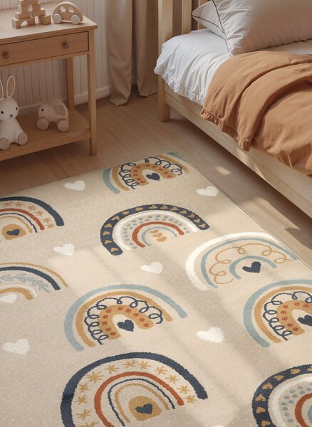 Hanse Home, Dětský koberec Adventures 106416 Beige Multicolor, 120x170, vícebarevná, dětský pokoj