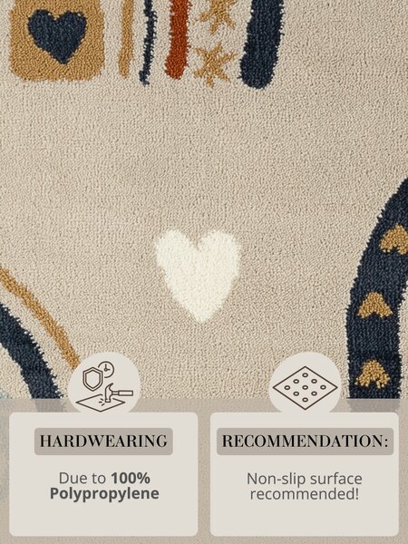 Hanse Home, Dětský koberec Adventures 106416 Beige Multicolor, 120x170, vícebarevná, dětský pokoj