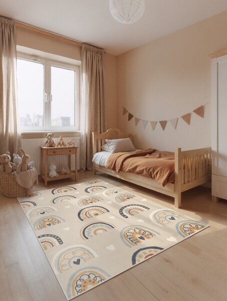 Hanse Home, Dětský koberec Adventures 106416 Beige Multicolor, 120x170, vícebarevná, dětský pokoj