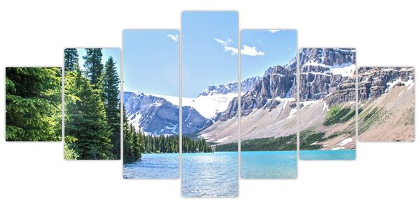 Obraz Alpského jezera (210x100 cm)