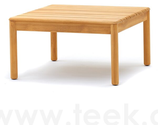 Varaschin Teakový odkládací boční stolek Barcode, Varaschin, čtvercový 50x50x38 cm
