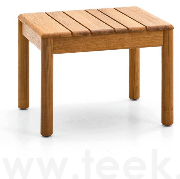 Varaschin Teakový odkládací boční stolek Barcode, Varaschin, čtvercový 50x50x38 cm