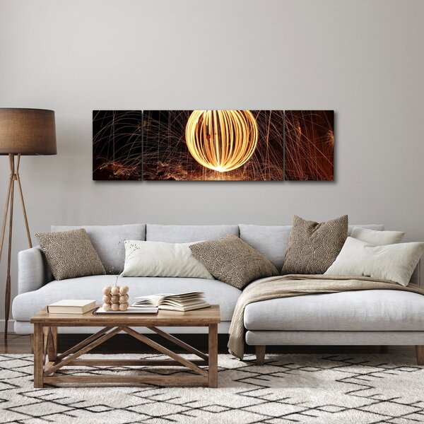 Obraz světelné koule (170x50 cm)