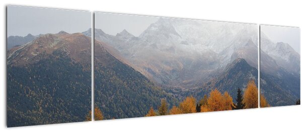 Obraz - Výhled na hřebeny hor (170x50 cm)