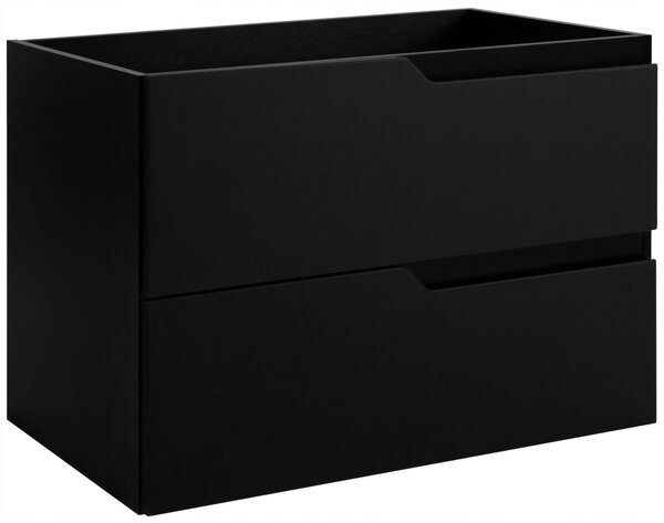 Skříňka pod umyvadlo Rodan černá matná 80 cm MDF deska