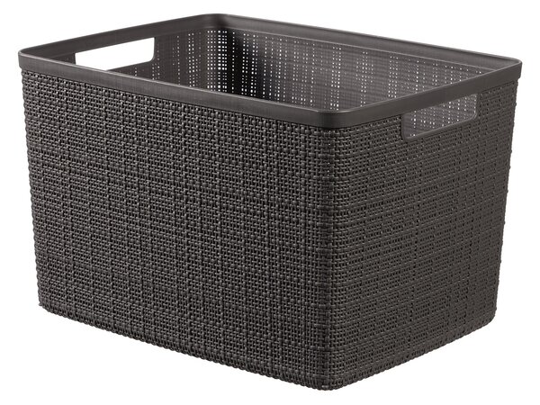 Curver JUTE 245716 Úložný koš 20 L, šedý CURVER