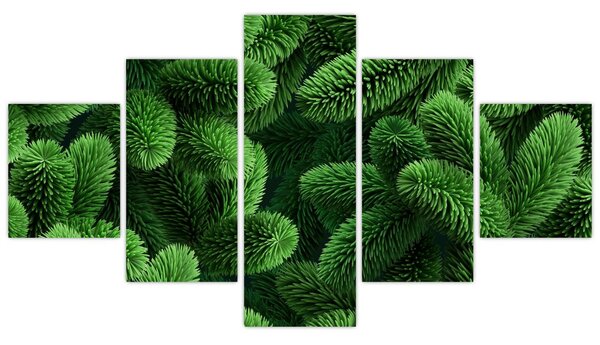 Obraz - Větvičky jehličnanu (125x70 cm)