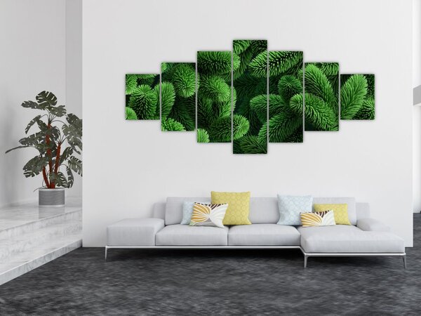 Obraz - Větvičky jehličnanu (210x100 cm)