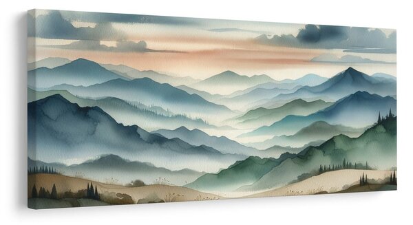 Obraz krajina nekonečných vrcholků