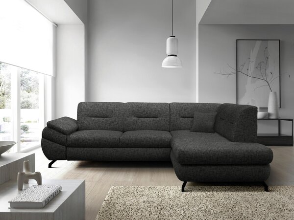 ROHOVÁ SEDAČKA, textil, tmavě šedá MID.YOU - Sedací soupravy, Online Only