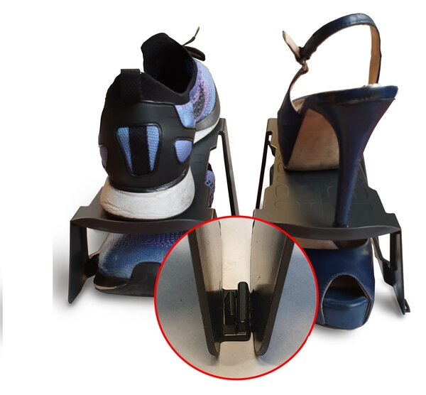 ARTPLAST Flip Flap U22AN-KIT Organizér na boty antracit, 3 ks